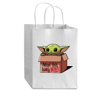 Adopt A Baby Mandalorian Baby Yoda Cub Paper Bag - 8 X 4 1/2 X 10 1/4 | Artistshot