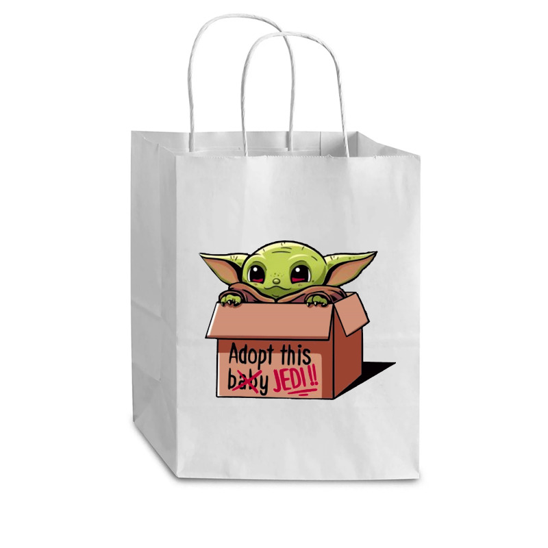 Adopt A Baby Mandalorian Baby Yoda Cub Paper Bag - 8 x 4 1/2 x 10 1/4 by paulscott Art | Artistshot