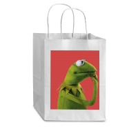 Pondering Kermit Cub Paper Bag - 8 X 4 1/2 X 10 1/4 | Artistshot