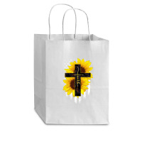 Faith Sunflower Flag Cub Paper Bag - 8 X 4 1/2 X 10 1/4 | Artistshot