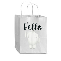 Funny Big Hero 6 Baymax Hello Wave Graphic Cub Paper Bag - 8 X 4 1/2 X 10 1/4 | Artistshot