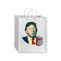 Donald Trump Celebrating 4th Of July Debie Paper Bag - 10 X 5 X 13 | Artistshot