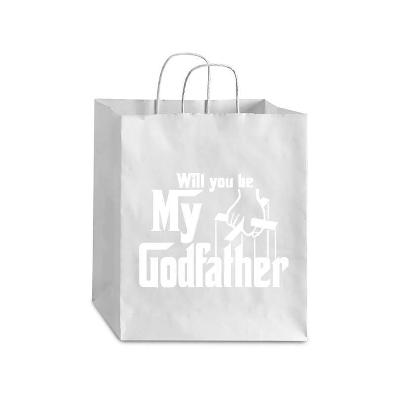 Will You Be My Godfather Debie Paper Bag - 10 X 5 X 13 | Artistshot