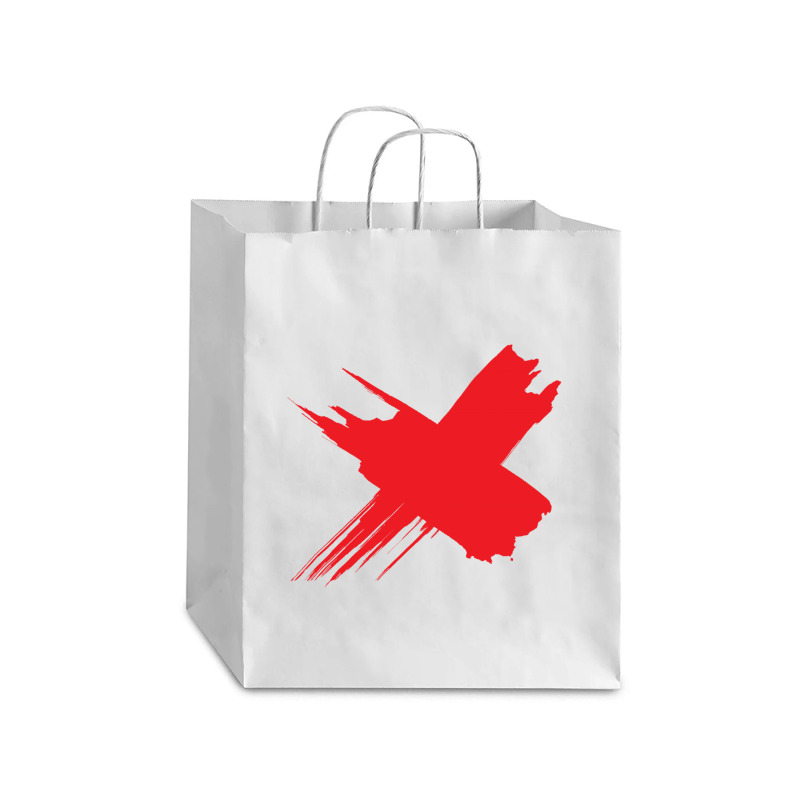 Red X Debie Paper Bag - 10 X 5 X 13 | Artistshot