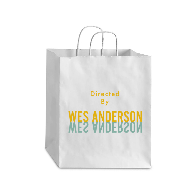 Directed By Wes Anderson Debie Paper Bag - 10 X 5 X 13 | Artistshot