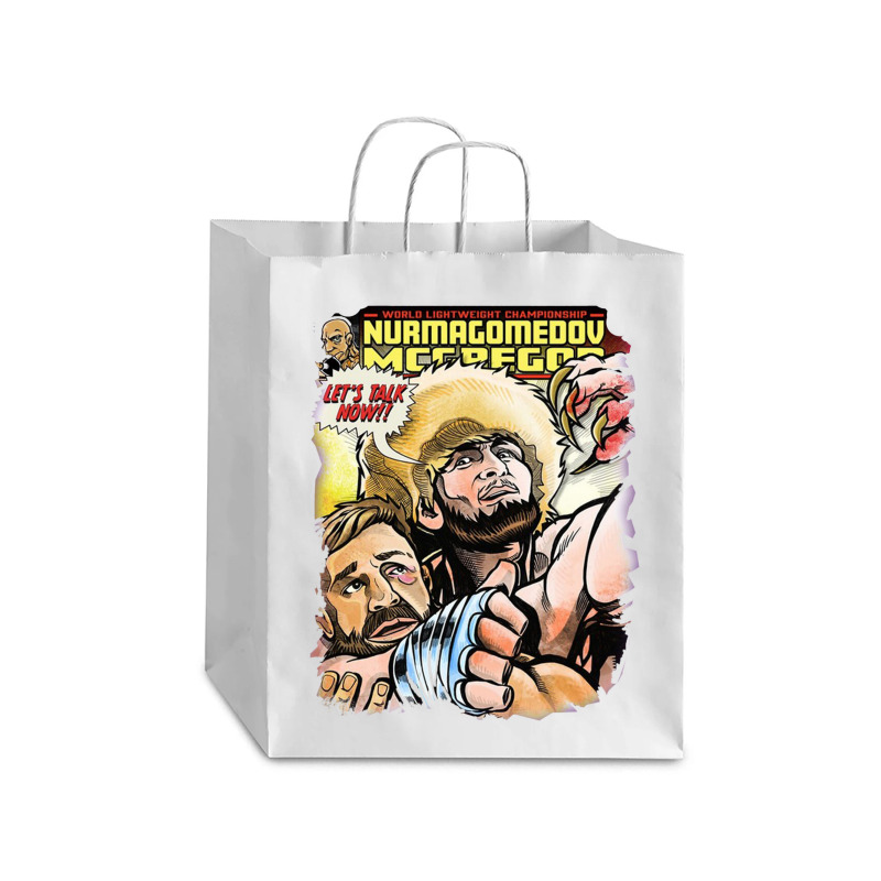 Khabib Lets Talk Now Debie Paper Bag - 10 X 5 X 13 | Artistshot