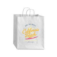 Surfing Califonia Beach Debie Paper Bag - 10 X 5 X 13 | Artistshot