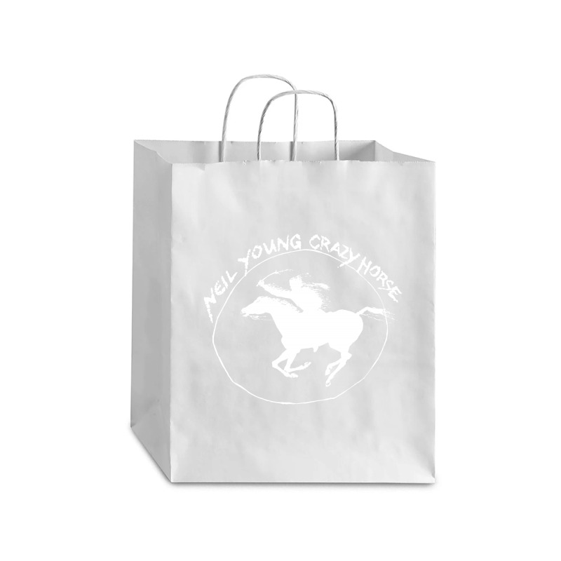 Neil Young Crazy Horse Debie Paper Bag - 10 x 5 x 13 by BLACKHEART | Artistshot