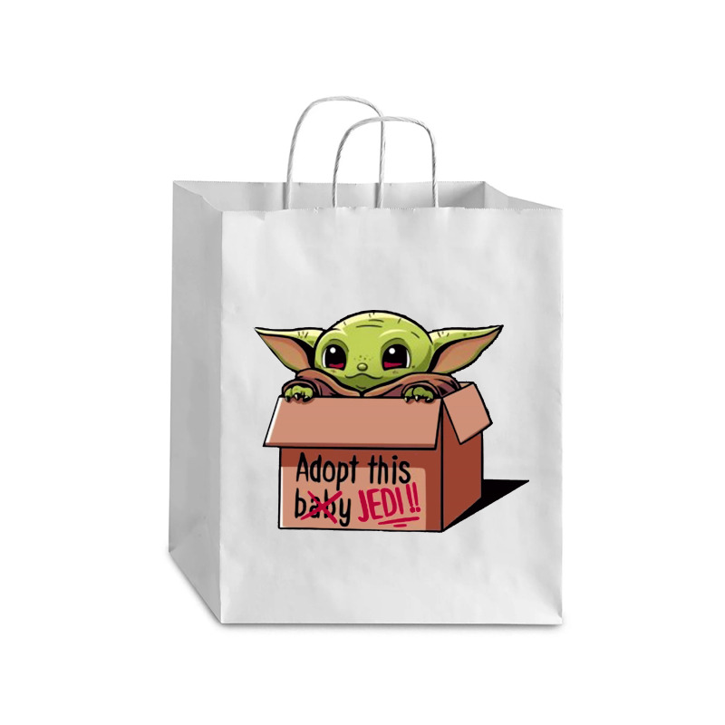 Adopt A Baby Mandalorian Baby Yoda Debie Paper Bag - 10 x 5 x 13 by paulscott Art | Artistshot