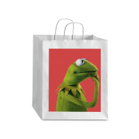 Pondering Kermit Debie Paper Bag - 10 X 5 X 13 | Artistshot