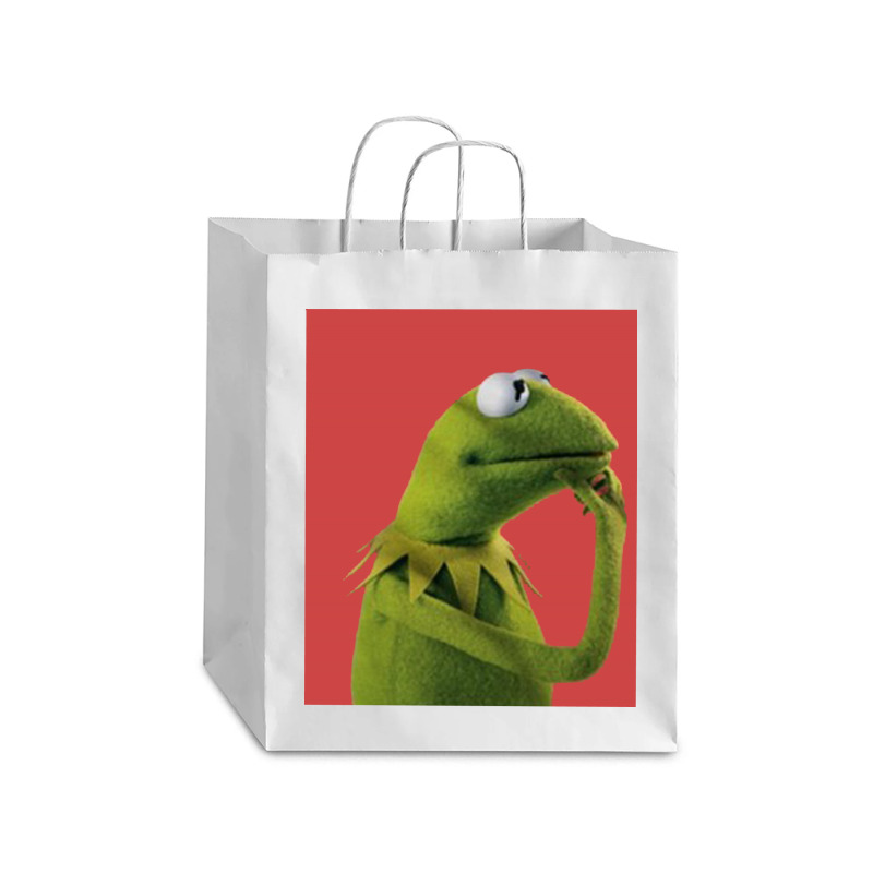 Pondering Kermit Debie Paper Bag - 10 X 5 X 13 | Artistshot