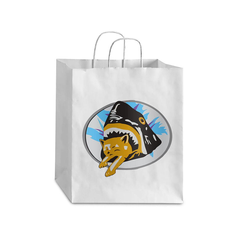 Shark Cat Pineapple Express Debie Paper Bag - 10 X 5 X 13 | Artistshot