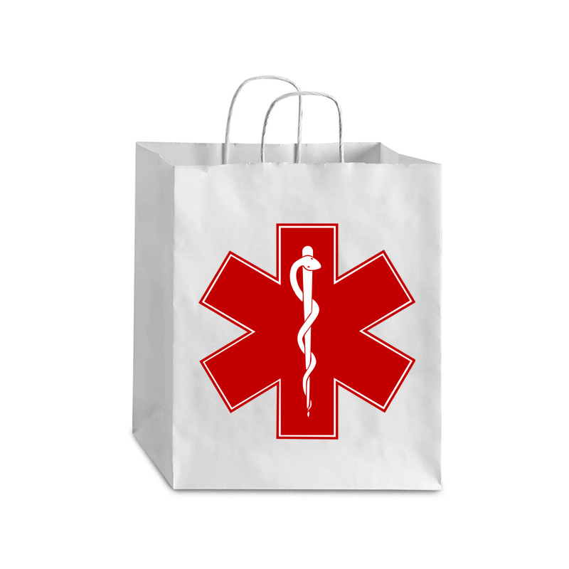 Star Of Life Emergency Medical Services Symbol, Ambulance, Debie Paper Bag - 10 X 5 X 13 | Artistshot