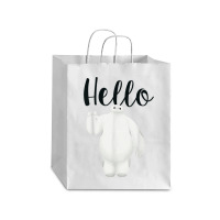 Funny Big Hero 6 Baymax Hello Wave Graphic Debie Paper Bag - 10 X 5 X 13 | Artistshot