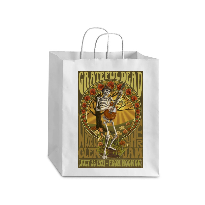 Grateful Chill Skull Debie Paper Bag - 10 X 5 X 13 | Artistshot