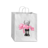 'kaws' Helping Pink Debie Paper Bag - 10 X 5 X 13 | Artistshot