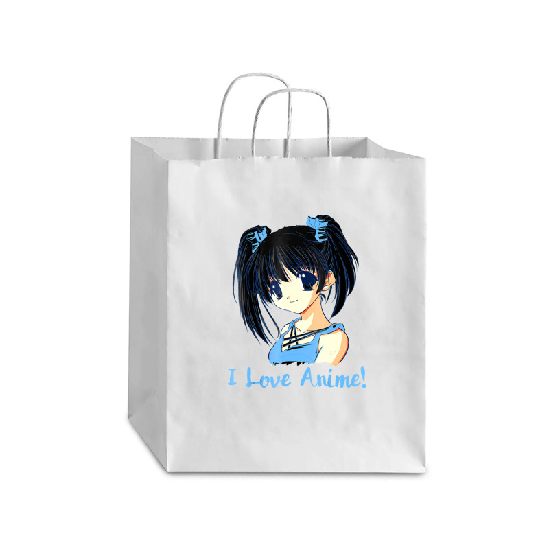 I Love Anime! Anime Girl Debie Paper Bag - 10 x 5 x 13 by FranklinTepper1 | Artistshot