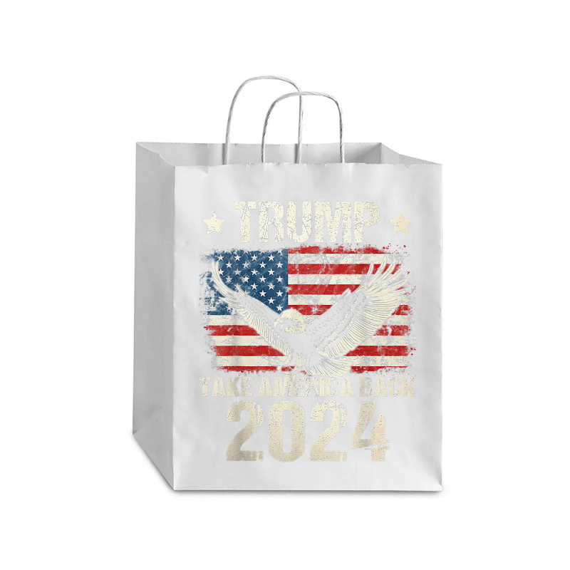 Trump 2024 Flag Take America Back Men Women Trump Debie Paper Bag - 10 X 5 X 13 | Artistshot