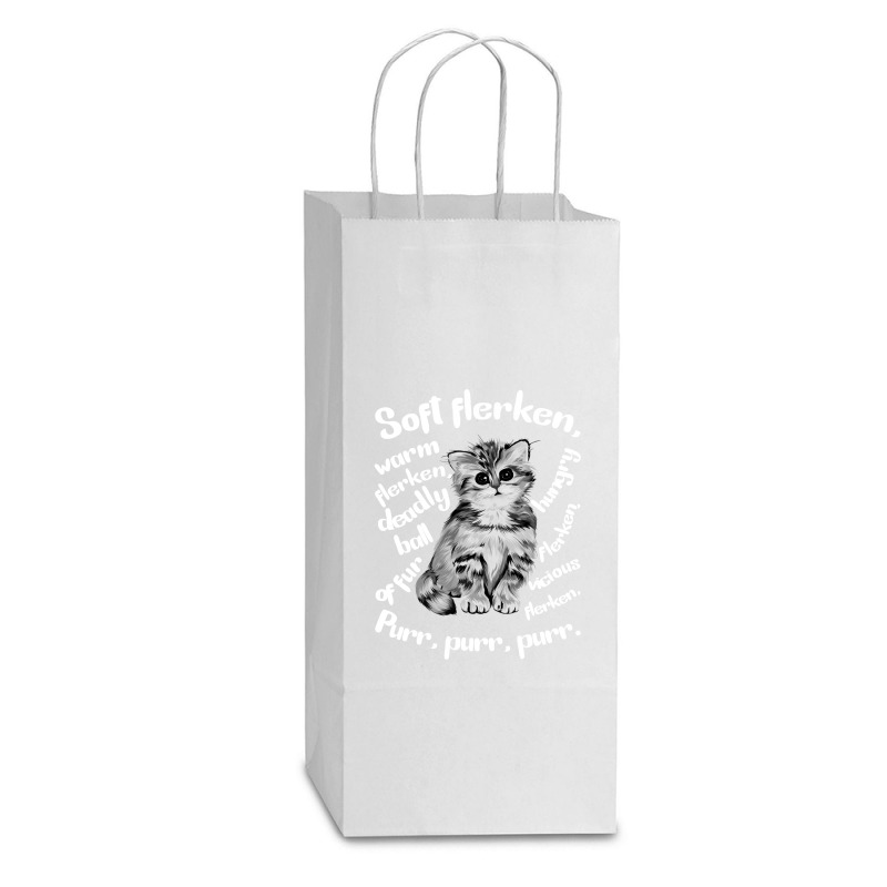 Soft Flerken For Dark Double Wine Paper Bag - 6 1/2 X 3 1/2 X 12 3/8 | Artistshot