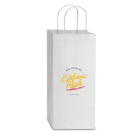 Surfing Califonia Beach Double Wine Paper Bag - 6 1/2 X 3 1/2 X 12 3/8 | Artistshot