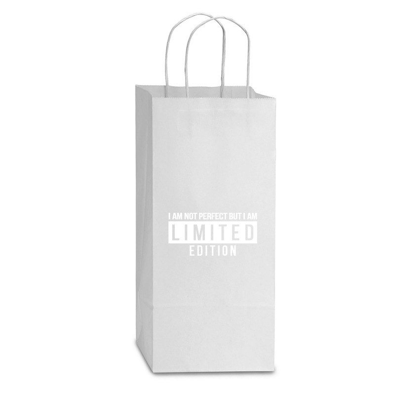 Im Not Perfect But I Am Limited Edition Double wine Paper Bag - 6 1/2 x 3 1/2 x 12 3/8 by leodrolic | Artistshot