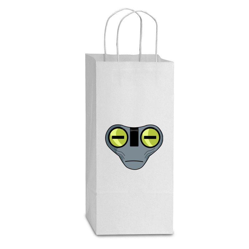 10 Ben Grey Matter Double Wine Paper Bag - 6 1/2 X 3 1/2 X 12 3/8 | Artistshot