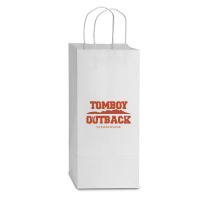 Tomboy Outback Steakhouse Double Wine Paper Bag - 6 1/2 X 3 1/2 X 12 3/8 | Artistshot