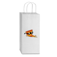 Pizza Steve Cool Cartoon Double Wine Paper Bag - 6 1/2 X 3 1/2 X 12 3/8 | Artistshot