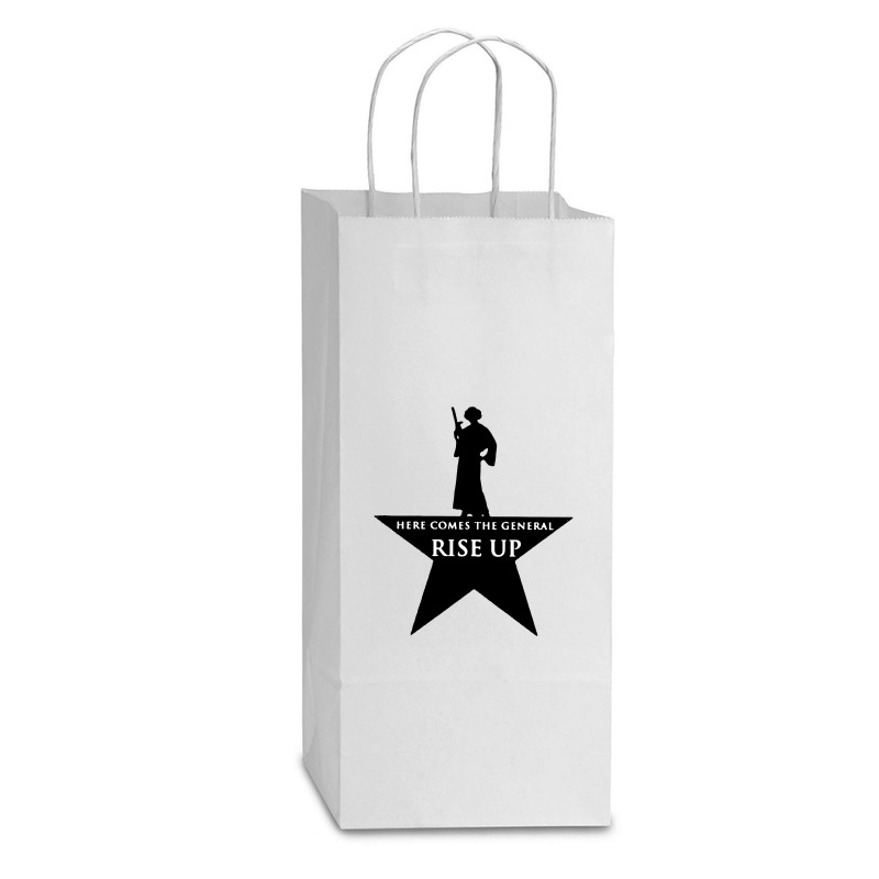 Here Comes The General Rise Up Double Wine Paper Bag - 6 1/2 X 3 1/2 X 12 3/8 | Artistshot