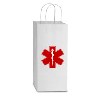 Star Of Life Emergency Medical Services Symbol, Ambulance, Double Wine Paper Bag - 6 1/2 X 3 1/2 X 12 3/8 | Artistshot