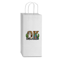 Oklahoma Double Wine Paper Bag - 6 1/2 X 3 1/2 X 12 3/8 | Artistshot