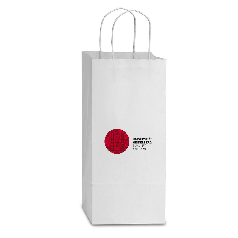 The Heidelberg University Double Wine Paper Bag - 6 1/2 X 3 1/2 X 12 3/8 | Artistshot