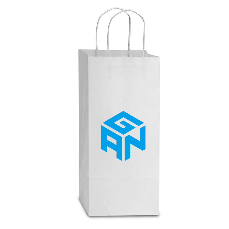 Gancube Double Wine Paper Bag - 6 1/2 X 3 1/2 X 12 3/8 | Artistshot