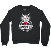 Boston Terrier Skull Halloween Dog Crewneck Sweatshirt | Artistshot