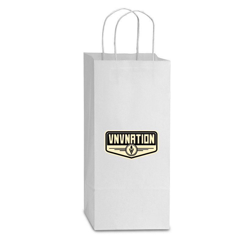 Vnv Nation Double Wine Paper Bag - 6 1/2 X 3 1/2 X 12 3/8 | Artistshot