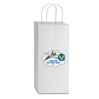 Lackland Afb Air Force Base Texas Tx Veterans T Shirt Double Wine Paper Bag - 6 1/2 X 3 1/2 X 12 3/8 | Artistshot