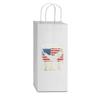 Trump 2024 Flag Take America Back Men Women Trump Double Wine Paper Bag - 6 1/2 X 3 1/2 X 12 3/8 | Artistshot