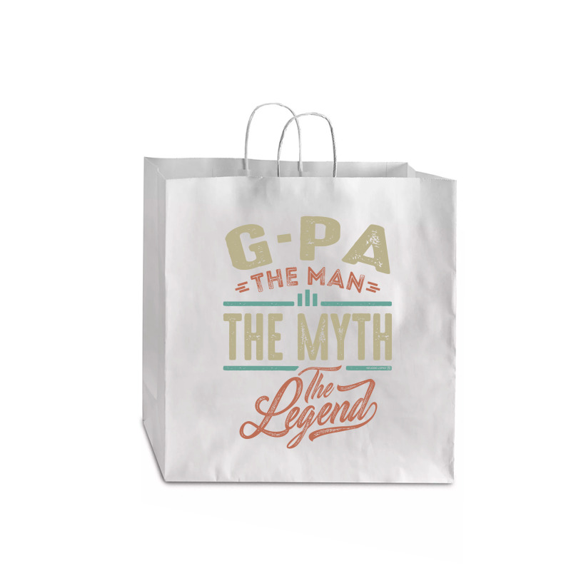 G Pa The Myth The Legend Jumbo Paper Bag - 18 X 7 X 18 3/4 | Artistshot