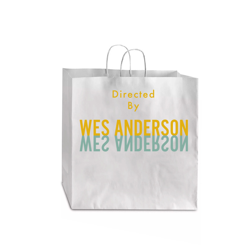 Directed By Wes Anderson Jumbo Paper Bag - 18 X 7 X 18 3/4 | Artistshot