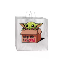 Adopt A Baby Mandalorian Baby Yoda Jumbo Paper Bag - 18 X 7 X 18 3/4 | Artistshot