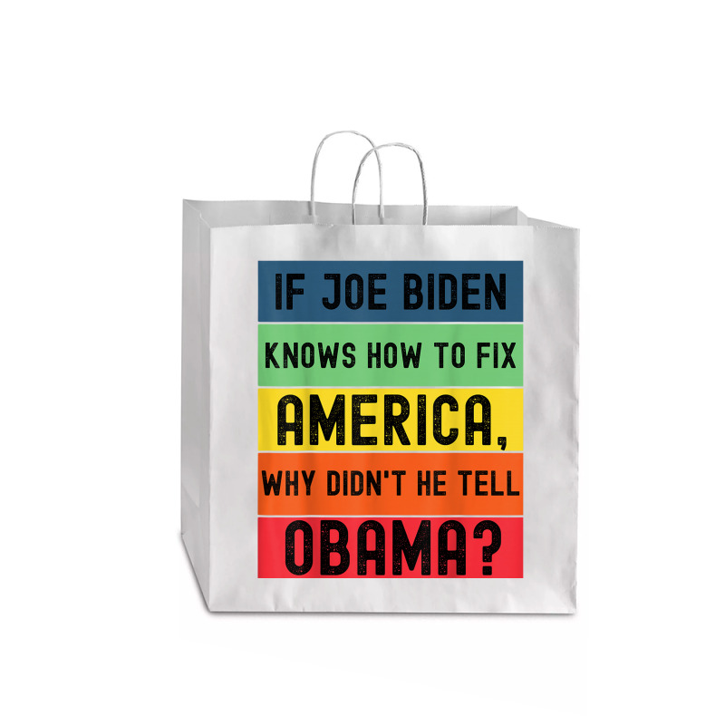 Republican Conservative Political Jumbo Paper Bag - 18 x 7 x 18 3/4 by kakashop | Artistshot