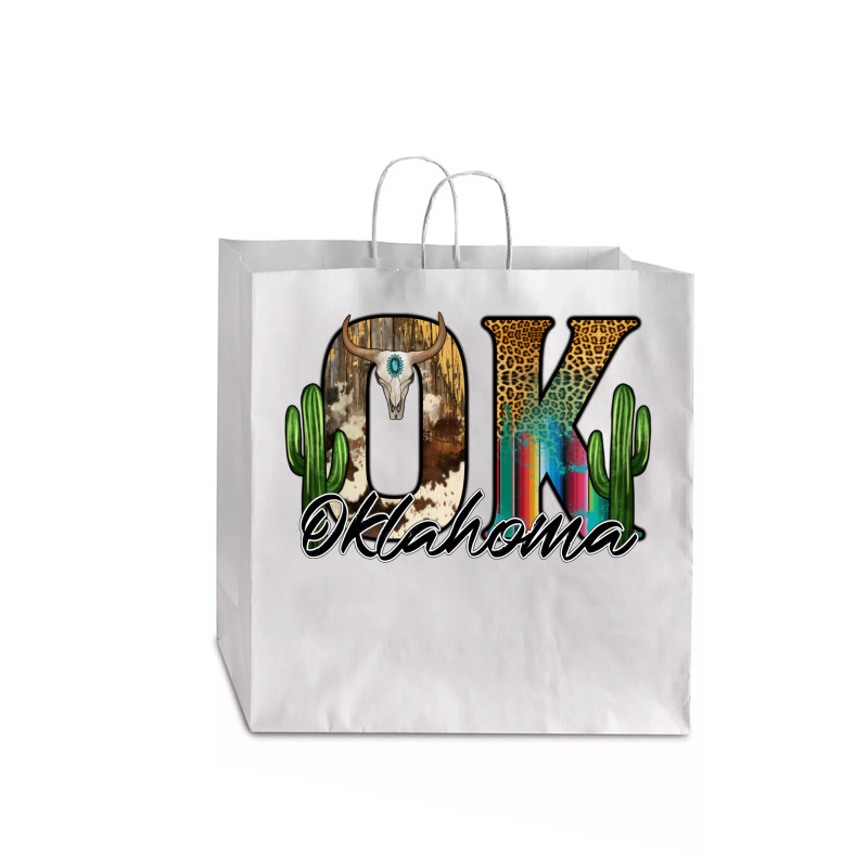 Oklahoma Jumbo Paper Bag - 18 X 7 X 18 3/4 | Artistshot