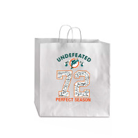 Miami Dolphin Undefeated Jumbo Paper Bag - 18 X 7 X 18 3/4 | Artistshot