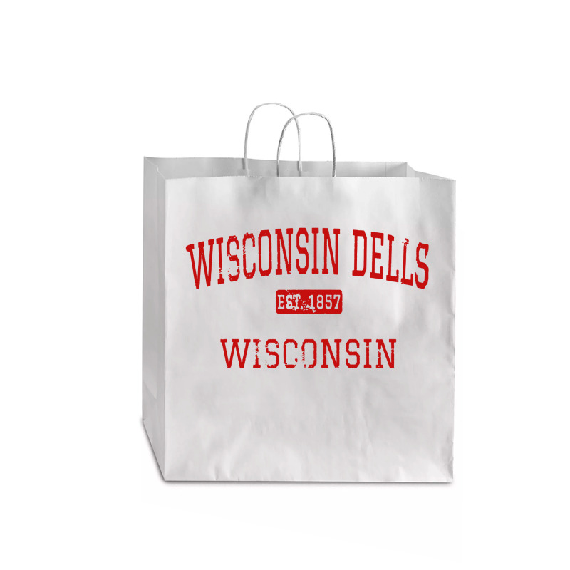 #wisconsin Dells Jumbo Paper Bag - 18 X 7 X 18 3/4 | Artistshot