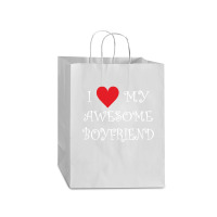 I Love My Boyfriend Mart Paper Bag -13 X 7 X 17 | Artistshot