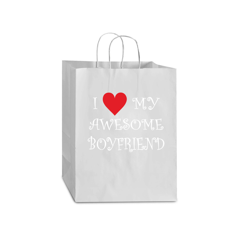 I Love My Boyfriend Mart Paper Bag -13 X 7 X 17 | Artistshot