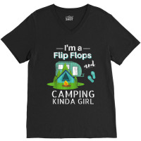 Camping Flip Flops Roadtrips Rv V-neck Tee | Artistshot