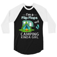 Camping Flip Flops Roadtrips Rv 3/4 Sleeve Shirt | Artistshot