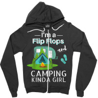 Camping Flip Flops Roadtrips Rv Zipper Hoodie | Artistshot