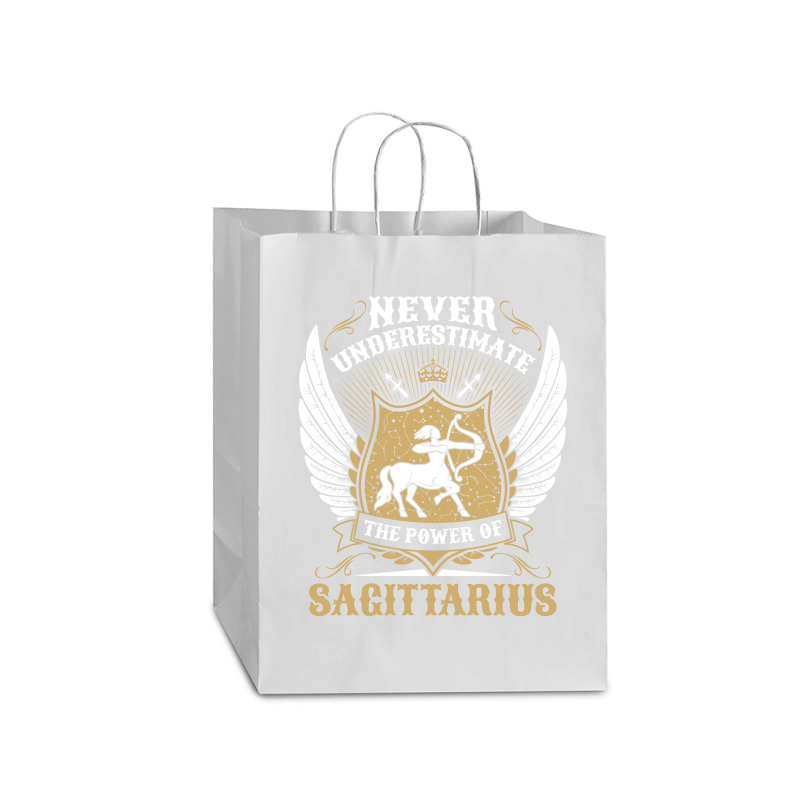 Never Underestimate The Power Of Sagittarius Mart Paper Bag -13 X 7 X 17 | Artistshot